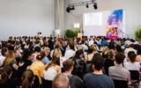 Bühne bei der Messe