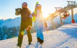 Early morning Skiing am Stubnerkogel