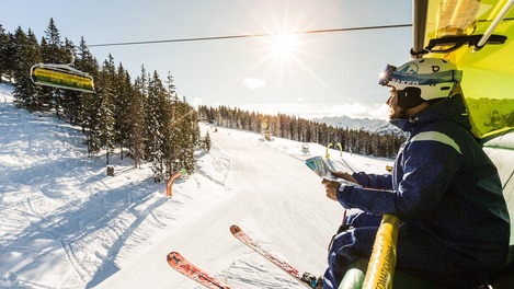 Im Sessellift in Schladming