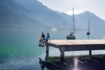 Holzsteg in Pertisau am Achensee 