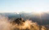 Seefelder Spitze im Sonnenuntergang