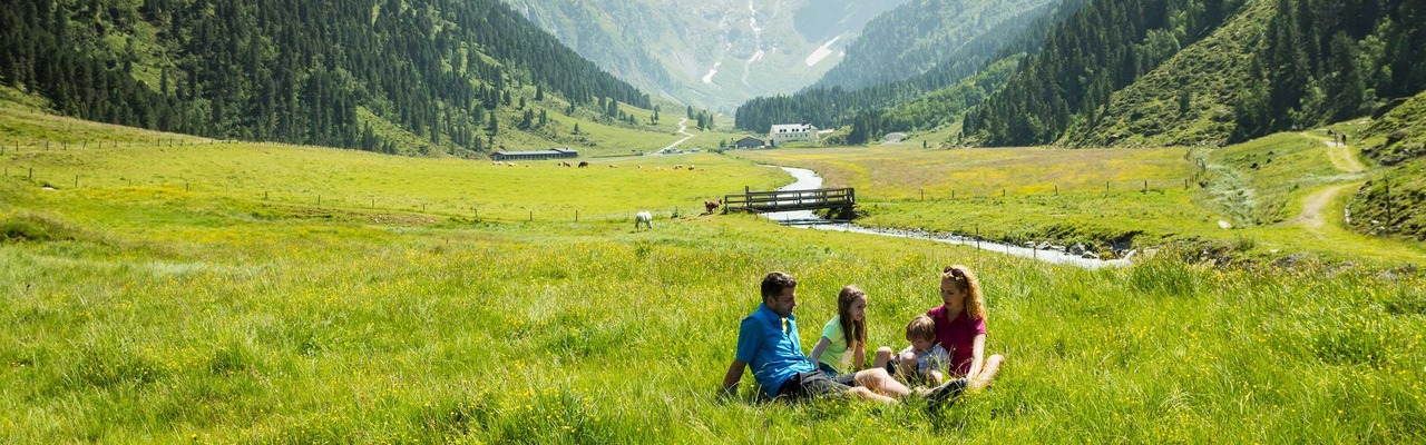Familie macht Pause