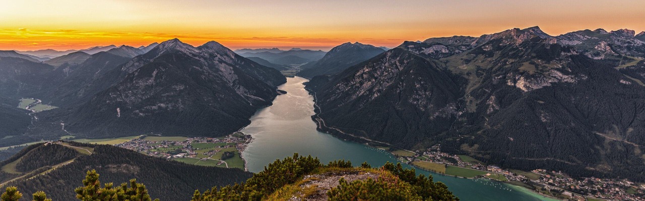 Sonnenuntergang am Bärenkopf in Pertisau am Achensee