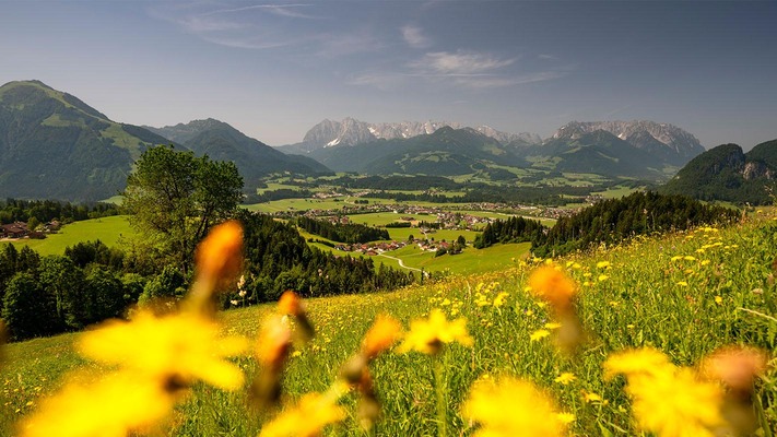 Bergpanorama in der Region Kaiserwinkl