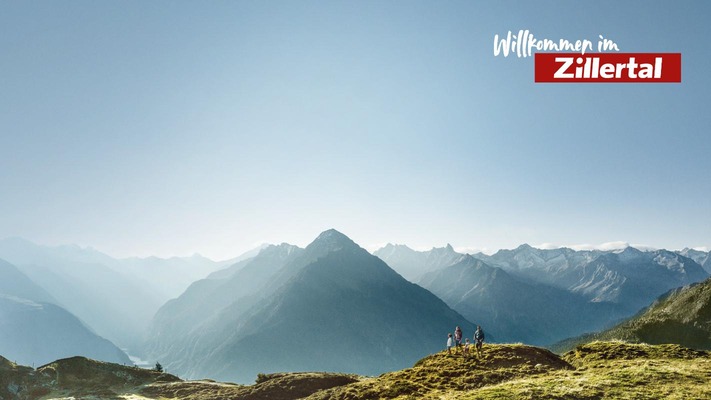 Bergpanorama in der Region Zillertal