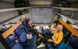 Travel group in the seat car