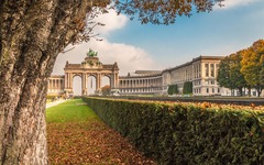 Jubelpark in Brüssel im Herbst
