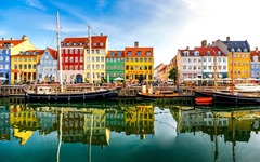 Nyhavn in Kopenhagen, Denmark