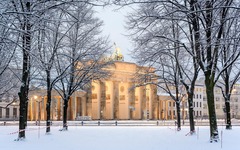 Brandenburger Tor in de winter