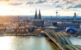 Panorama de Cologne avec vue sur le Rhin