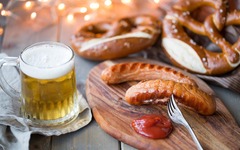 Munich Brezn Beer and Grillwurst