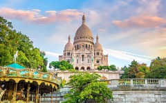 Die Sacre Coeur Kathedrale am Montmartre