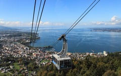 Seilbahn über Bregenz