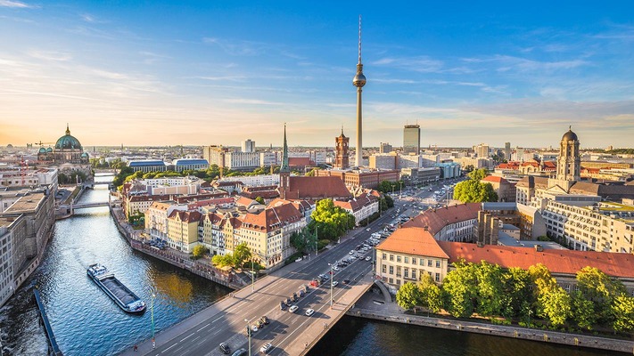 Vista della città di Berlino 