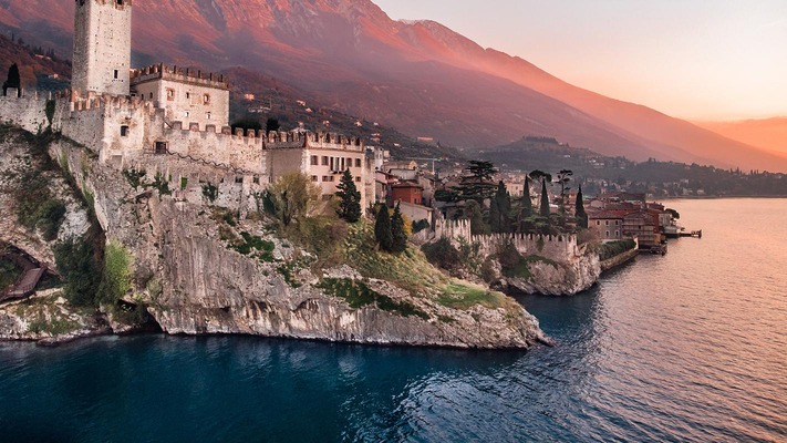 Panorama von Malcesine am Gardasee