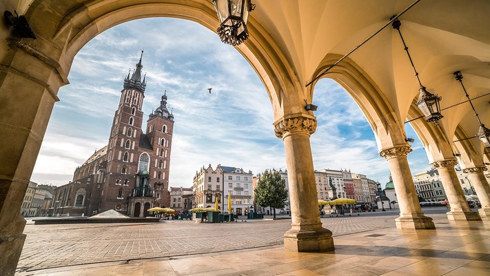 Piazza del mercato di Cracovia 