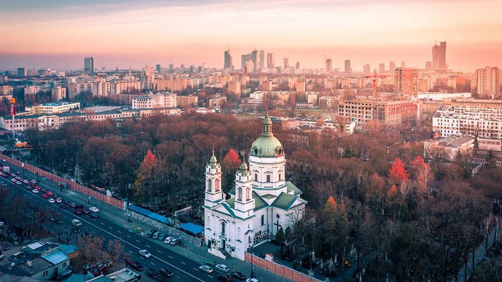 Warsaw in autumn