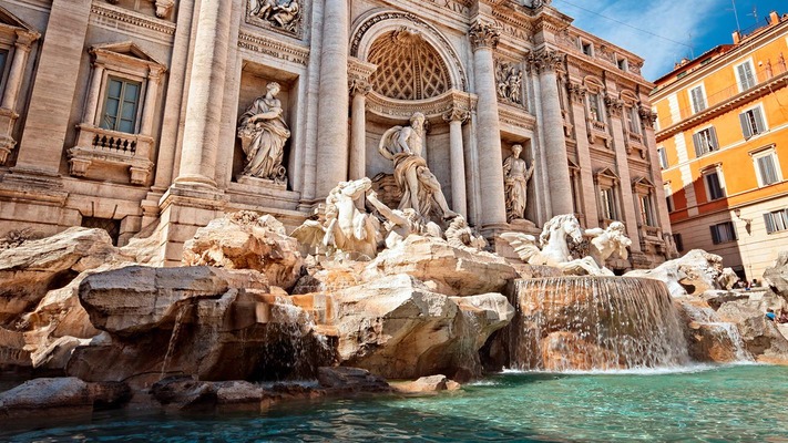 Rome Trevi Fountain 