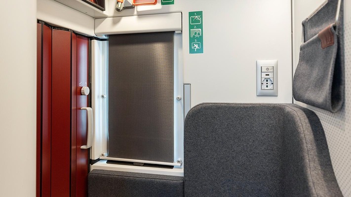 Verdunklungsrollo in Mini Cabin