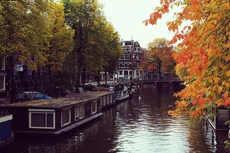 Grachten im Herbst