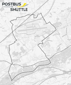 Übersichtskarte Postbus Shuttle ROXI Hörsching