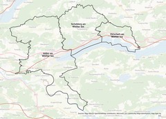 Übersichtskarte Postbus Shuttle Wörthersee