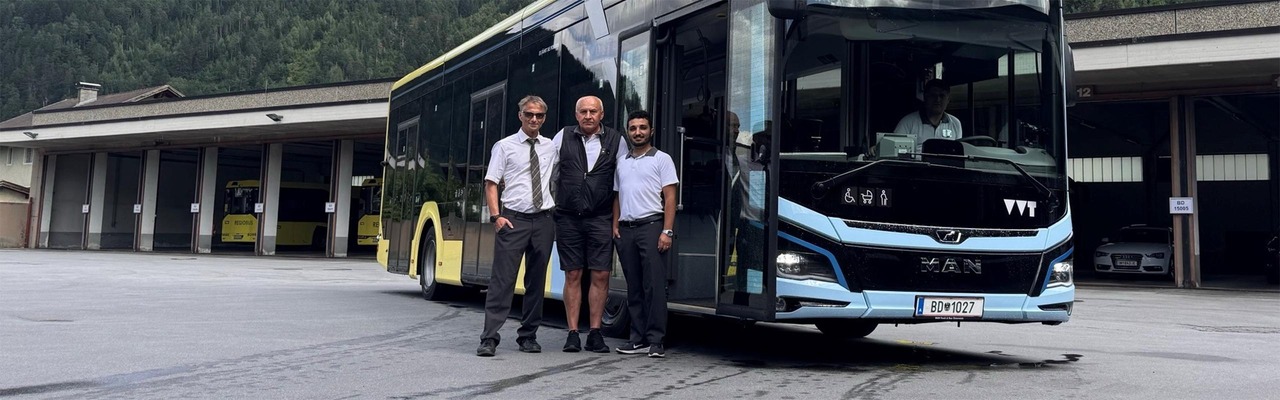 ÖBB bus at the bus station Tirol