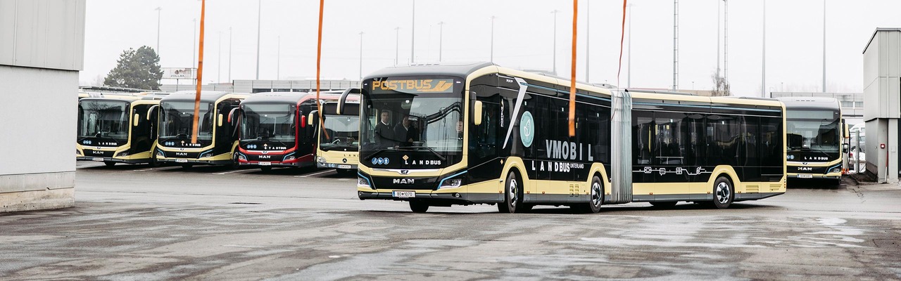 E-Busse am Standort Wolfurt
