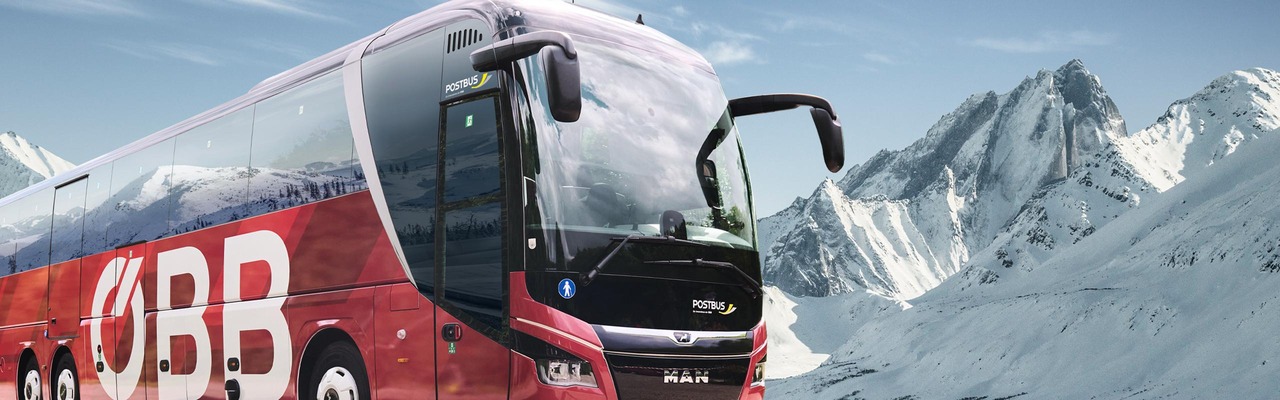 Postbus in den Bergen