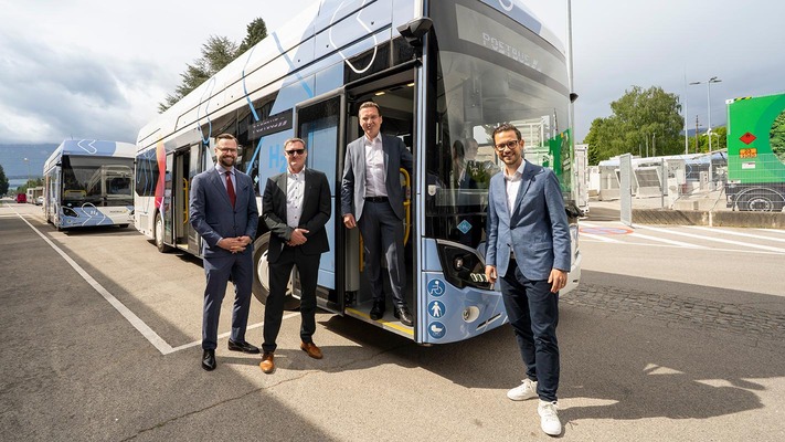 Wasserstoffbus Nahaufnahme