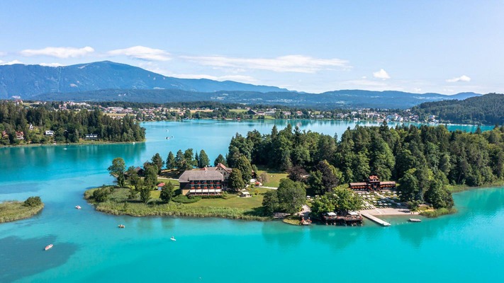Außenansicht Inselhotel Faak am See