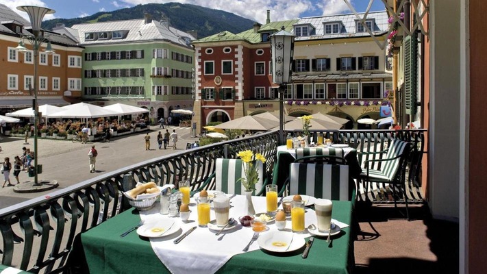 Terrasse Vergeiner's Hotel Traube Lienz