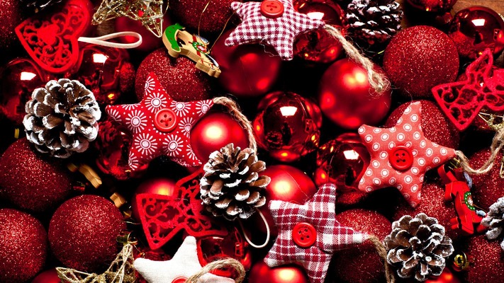 Weihnachtsdeko rot