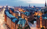 Hamburg Abendstimmung Speicherstadt Vallbracht