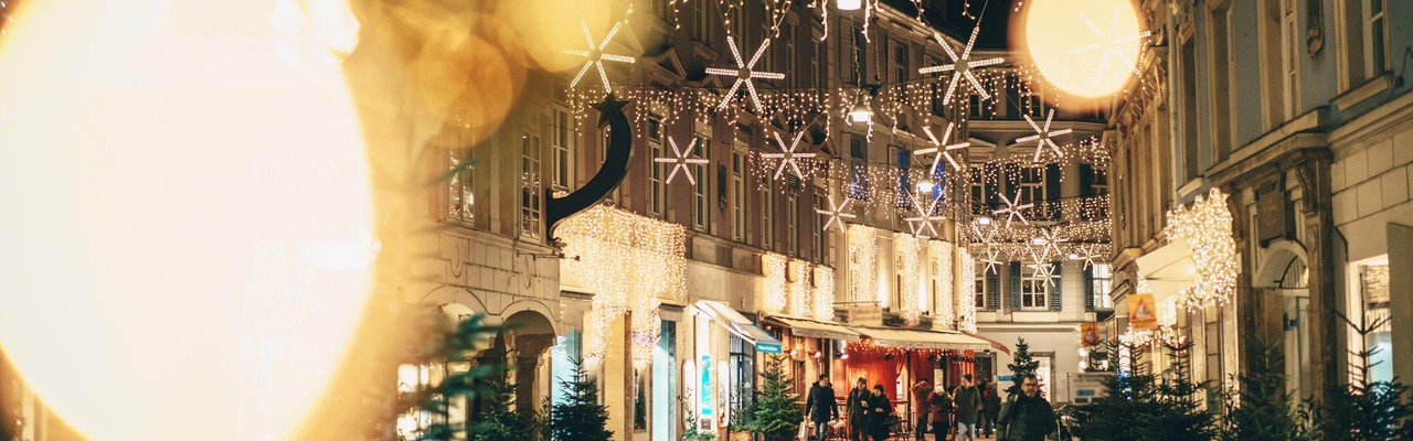 Graz City Streets Winter 