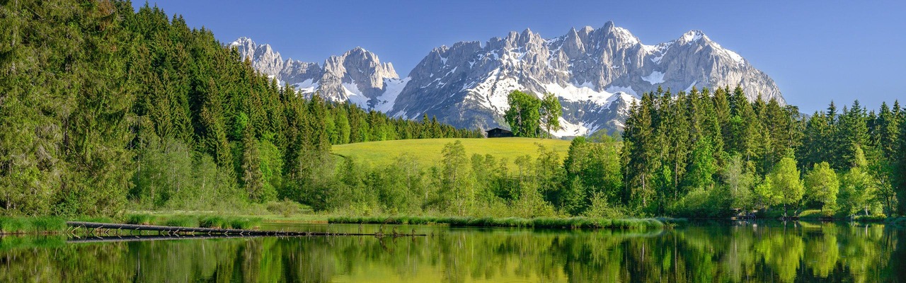 Mountain lake in the Alps