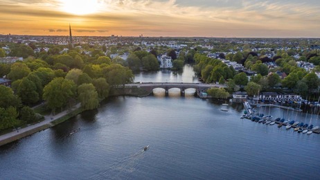 Hamburg Alster Muendung