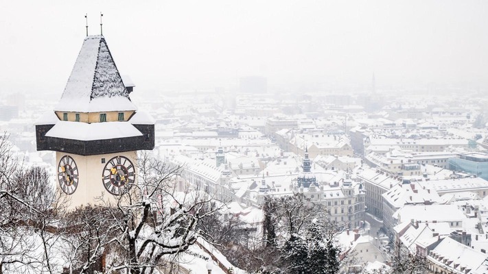 Uhrturm Schlossberg Stadt Graz