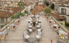 Terrasse im Hotel Kraft