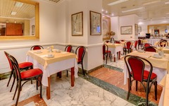 Frühstücksraum im Hotel Roma