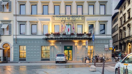 Außenansicht des Hotel Roma