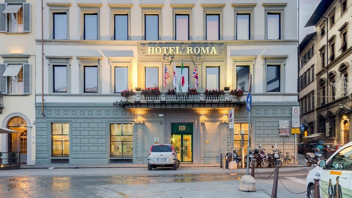 Außenansicht des Hotel Roma