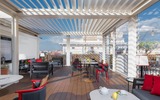 Bar auf der Dachterrasse des Hotel Nord Nuova Roma