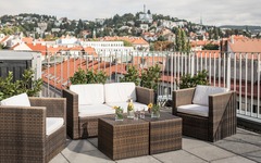 Terrasse im Falkensteiner Hotel Bratislava