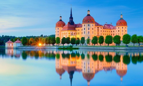 Schloss Moritzburg in der blauen Stunde