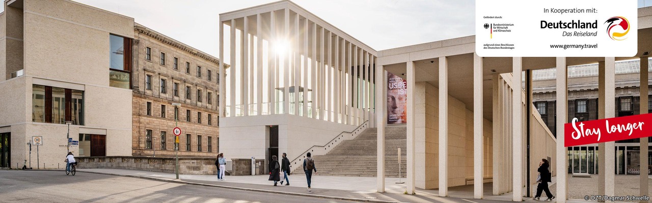 Berlin: James-Simon-Galerie auf der Museumsinsel vom Architekt David Chipperfield  