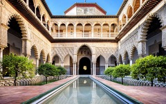 Der mittelalterliche Königspalast Alcázar in Sevilla 