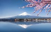 Berg in Fuji in Kawaguchiko