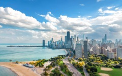 Chicago am Lake Michigan 