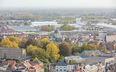 Mechelen from above 10 - Church of Our Lady of Hanswijk